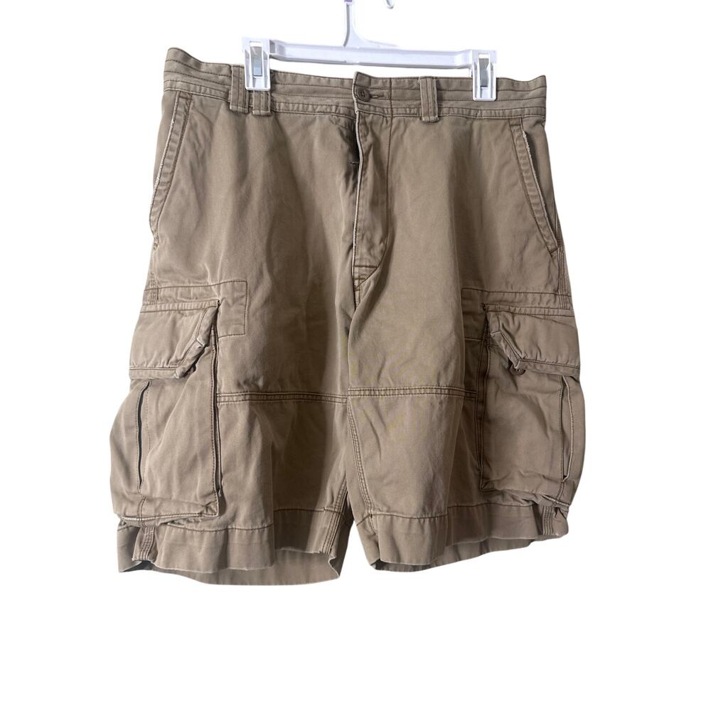 Vtg Polo Ralph Lauren Cargo Shorts Classic Chino Big Pockets Khaki Mens 36 b3